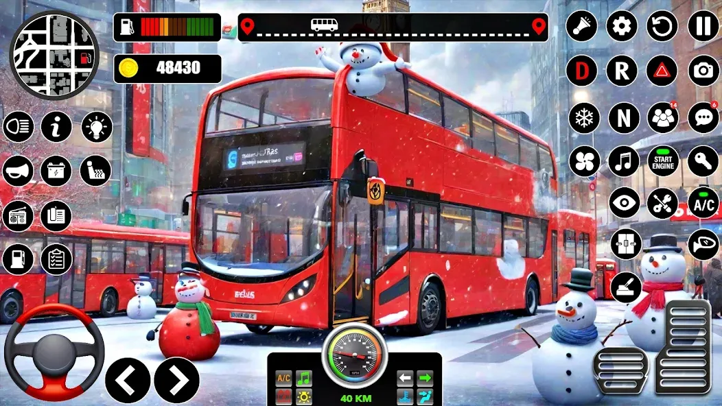 Скачать Bus Simulator 3D Bus Games — Последняя версия (Много денег) — скриншот 1