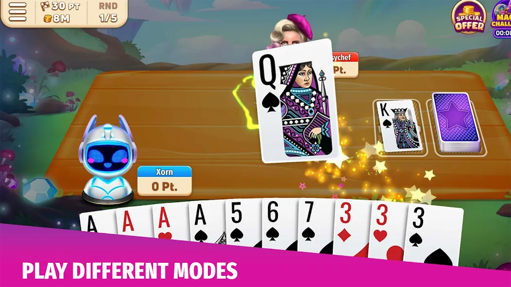 Скачать взломанную Gin Rummy Stars - Card Game — Много денег — скриншот 2