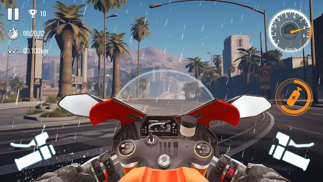 Скачать Traffic Bike Driving Simulator MOD APK — Много денег и всё открыто — скриншот 5