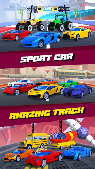 Car Race 3D - Racing Master — Много денег — скриншот 3