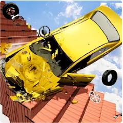 Скачать взломанную Beam Drive Crash Death Stair C — Много денег и бессмертие