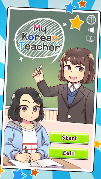My Korean Teacher : Quiz MOD APK на Android — Все открыто — скриншот 1
