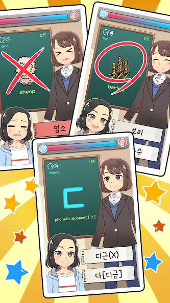 My Korean Teacher : Quiz MOD APK на Android — Все открыто — скриншот 3