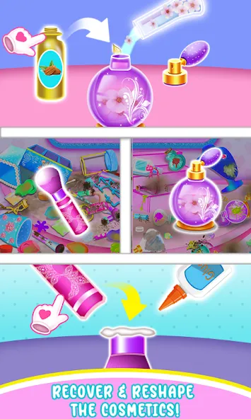 ASMR Makeup Kit-Cleaning Games Mod APK Много денег и без рекламы — Скачать на Андроид — скриншот 1 ASMR Makeup Kit-Cleaning Games Mod APK Много денег и без рекламы — Скачать на Андроид — скриншот 1