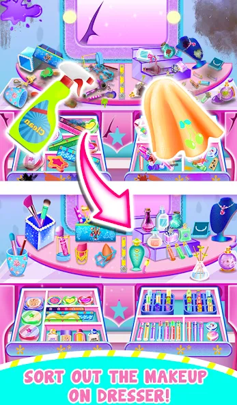 ASMR Makeup Kit-Cleaning Games Mod APK Много денег и без рекламы — Скачать на Андроид — скриншот 2 ASMR Makeup Kit-Cleaning Games Mod APK Много денег и без рекламы — Скачать на Андроид — скриншот 2
