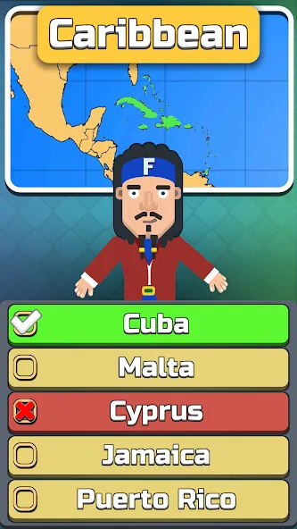 Скачать Geography: Flags Quiz Game MOD APK — Все уровни разблокированы — скриншот 2