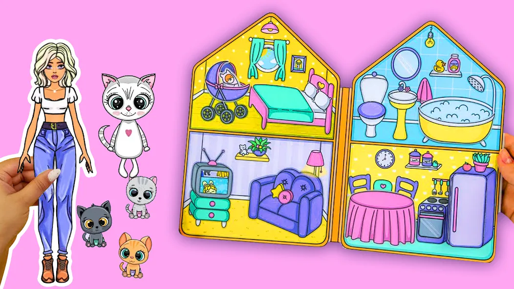 Doll Dress Up Makeup Girl Game MOD APK — Все открыто — скриншот 1