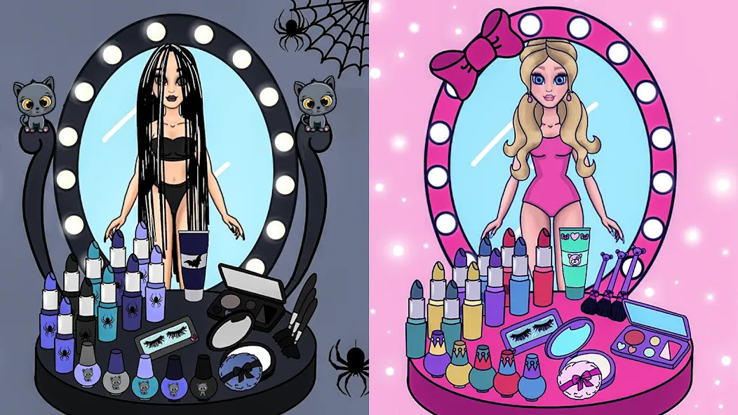 Doll Dress Up Makeup Girl Game MOD APK — Все открыто — скриншот 3