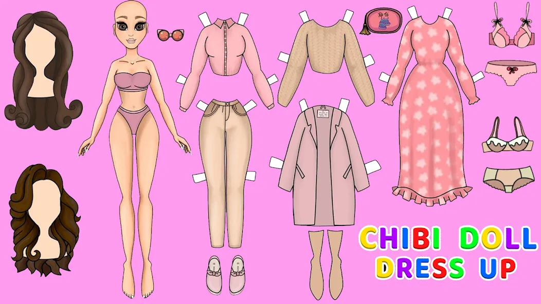 Doll Dress Up Makeup Girl Game MOD APK — Все открыто — скриншот 4
