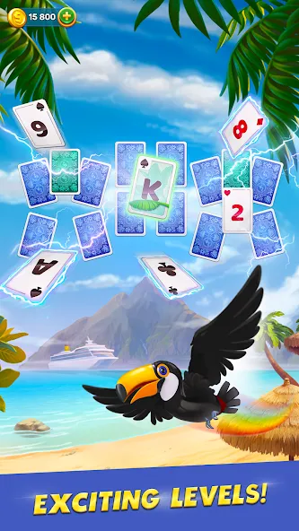 Solitaire Cruise: Card Games MOD APK — Много денег — скриншот 4