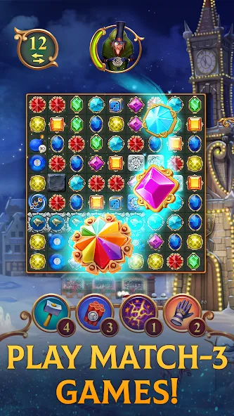 Clockmaker: Jewel Match 3 Game — Взломанная версия (Много денег) — скриншот 1