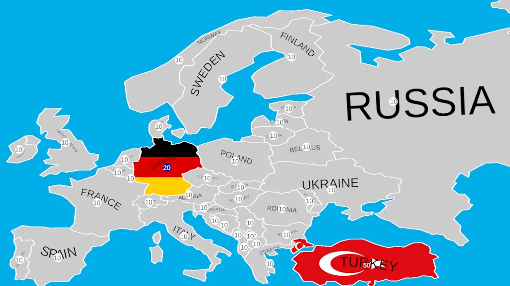 Country War на Андроид — Много денег — скриншот 4