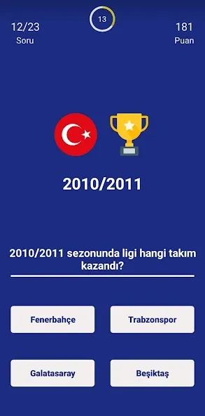 Türkiye Süper Ligi Bilgi Oyunu на Андроид — Мод Все уровни открыты — скриншот 3