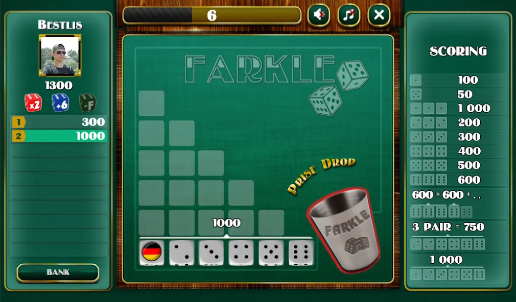 Farkle на Андроид — Много очков и без рекламы — скриншот 3