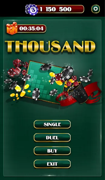 Thousand Dice на Андроид — Мод Много бросков — скриншот 1