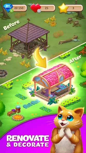 Скачать Tile Yard: Matching Game — Модификация Много денег — скриншот 5