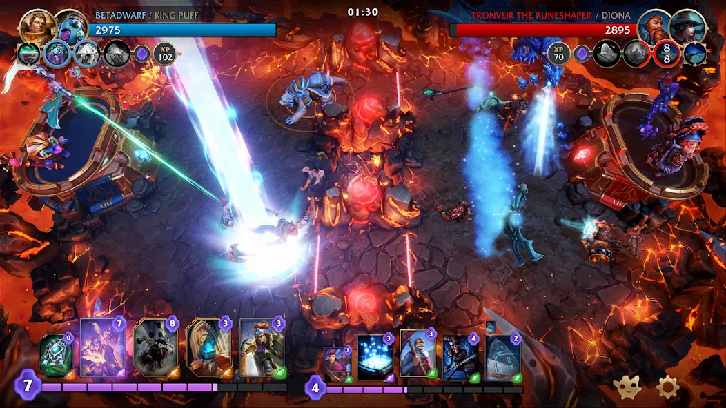 Скачать взломанную Minion Masters — Много маны и бесконечные рубины — скриншот 2 Скачать взломанную Minion Masters — Много маны и бесконечные рубины — скриншот 2