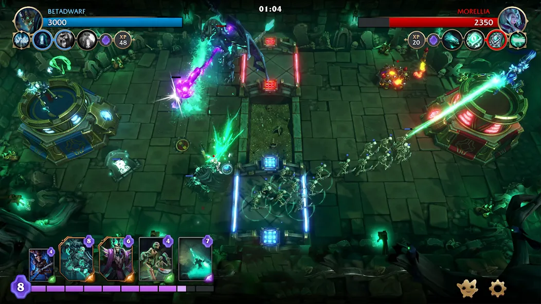 Скачать взломанную Minion Masters — Много маны и бесконечные рубины — скриншот 5