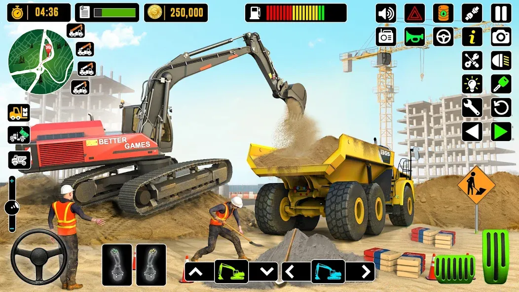 Скачать City Road Construction Games MOD APK — Много денег — скриншот 5