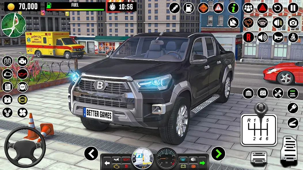 City Driving School Car Games MOD — Много денег на Андроид — скриншот 1