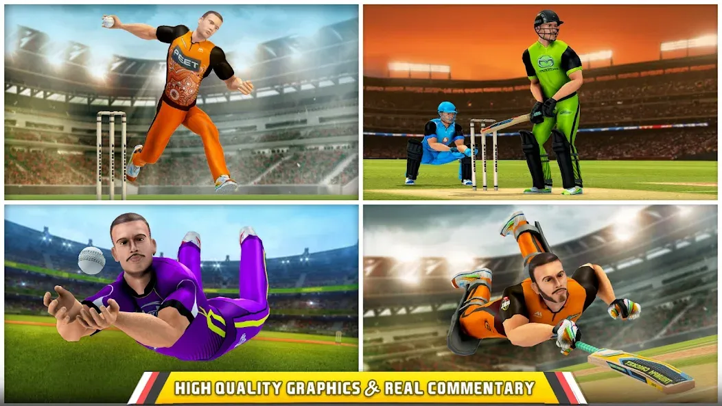 Aussie T20 Cricket Game 2023 MOD APK — Все разблокировано — скриншот 3