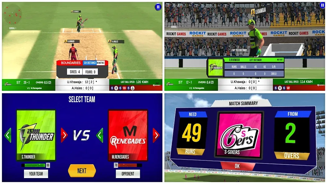 Aussie T20 Cricket Game 2023 MOD APK — Все разблокировано — скриншот 4