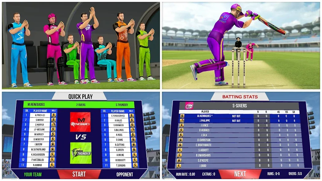 Aussie T20 Cricket Game 2023 MOD APK — Все разблокировано — скриншот 5