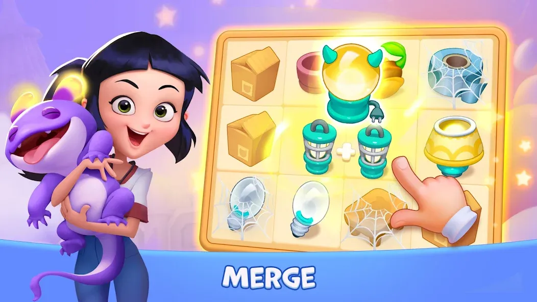 Lucy’s Ville: Fabulous Merge MOD APK — Много денег — скриншот 2