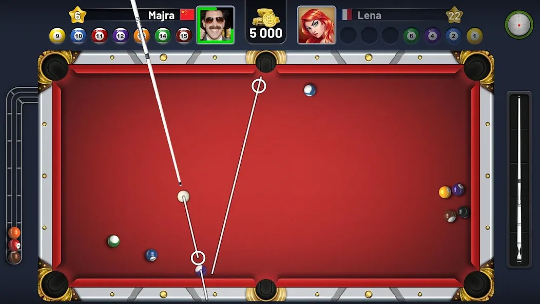 Взломанная 8 Pool Clash на Андроид — Много денег — скриншот 1