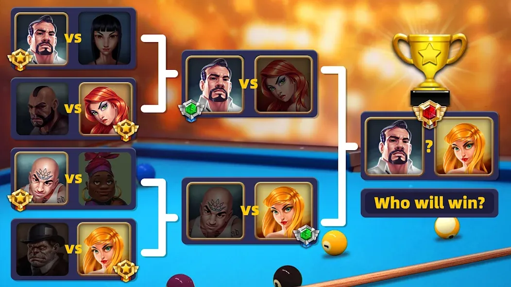 Взломанная 8 Pool Clash на Андроид — Много денег — скриншот 4