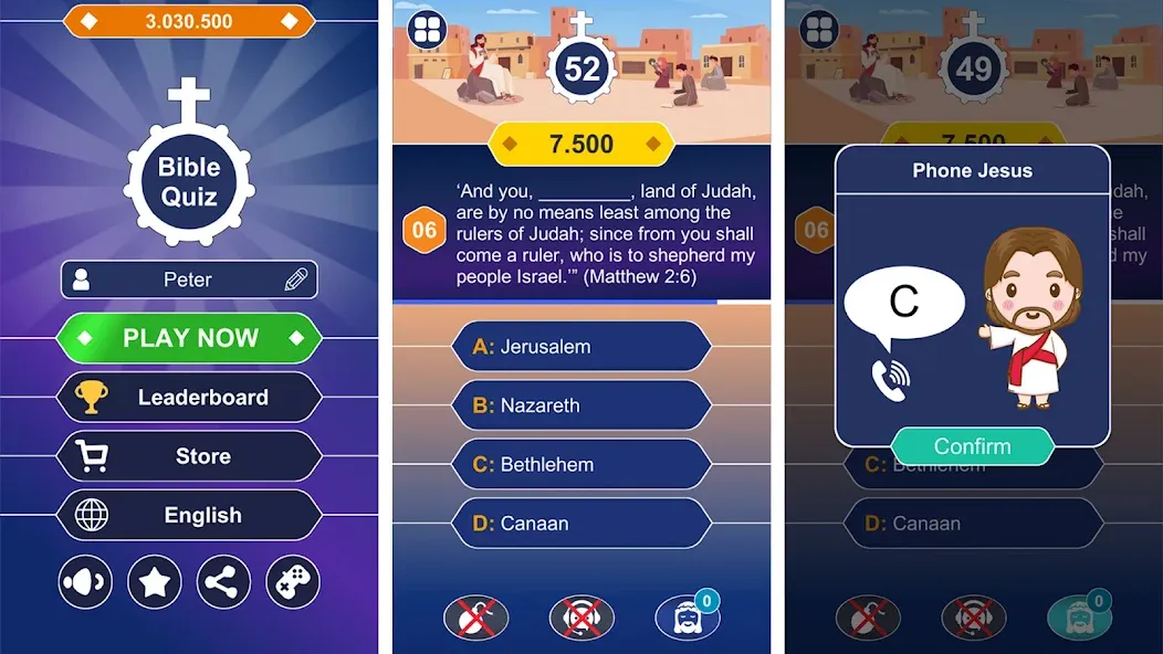 Daily Bible Trivia: Quiz Games — Всё открыто — скриншот 1