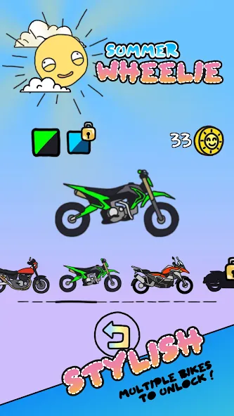 Скачать Summer Wheelie на Android — Много денег — скриншот 2