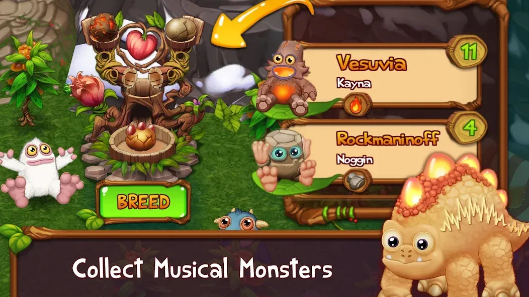 Скачать Singing Monsters: Dawn of Fire MOD APK — Много денег — скриншот 1