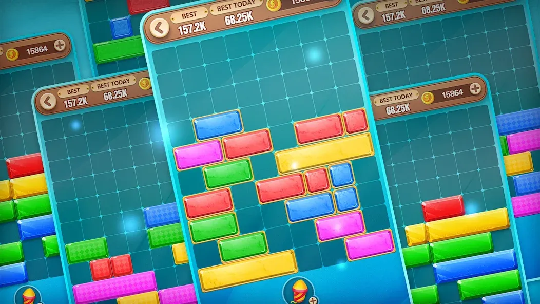 Взлом Block Crush - Puzzle Game — Много денег — скриншот 3
