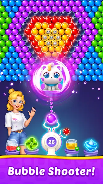Bubble Shooter Home MOD — Много денег на Андроид — скриншот 1 Bubble Shooter Home MOD — Много денег на Андроид — скриншот 1