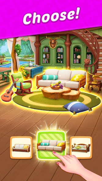 Скачать Design Blast - Match & Home — Много денег — скриншот 3