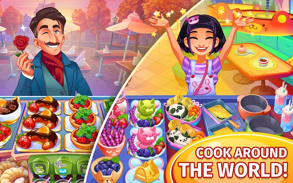 Cooking Craze: Restaurant Game MOD — Много денег и энергии на Андроид — скриншот 2