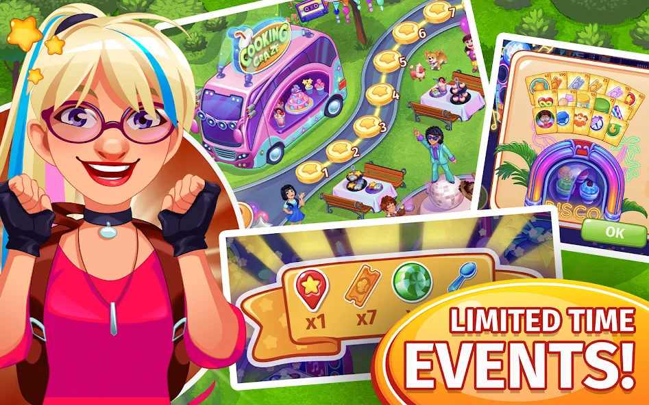 Cooking Craze: Restaurant Game MOD — Много денег и энергии на Андроид — скриншот 4