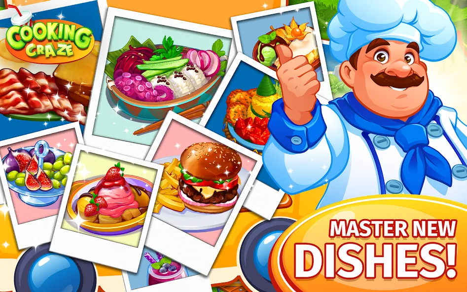 Cooking Craze: Restaurant Game MOD — Много денег и энергии на Андроид — скриншот 5