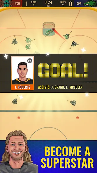 Superstar Hockey — Взломанная версия (Много денег) — скриншот 3