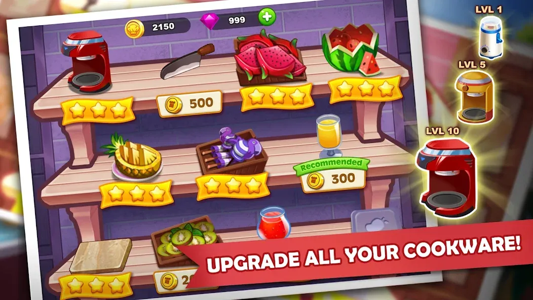 Скачать Cooking Madness: A Chef's Game на Андроид — Много денег и бесконечные жизни — скриншот 4 Скачать Cooking Madness: A Chef's Game на Андроид — Много денег и бесконечные жизни — скриншот 4