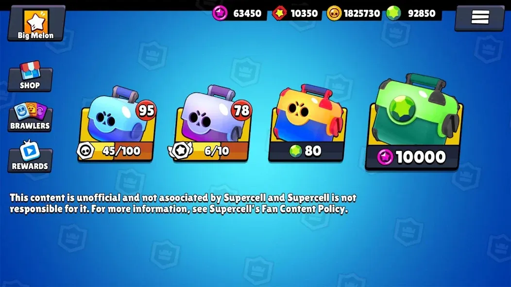 Box Simulator for Brawl Stars на Андроид — Мод Много денег и кристаллов — скриншот 2