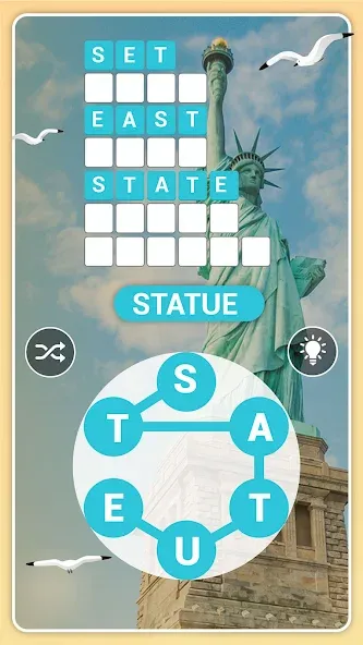 Взлом Word City Classic: Word Search — Все уровни открыты — скриншот 3