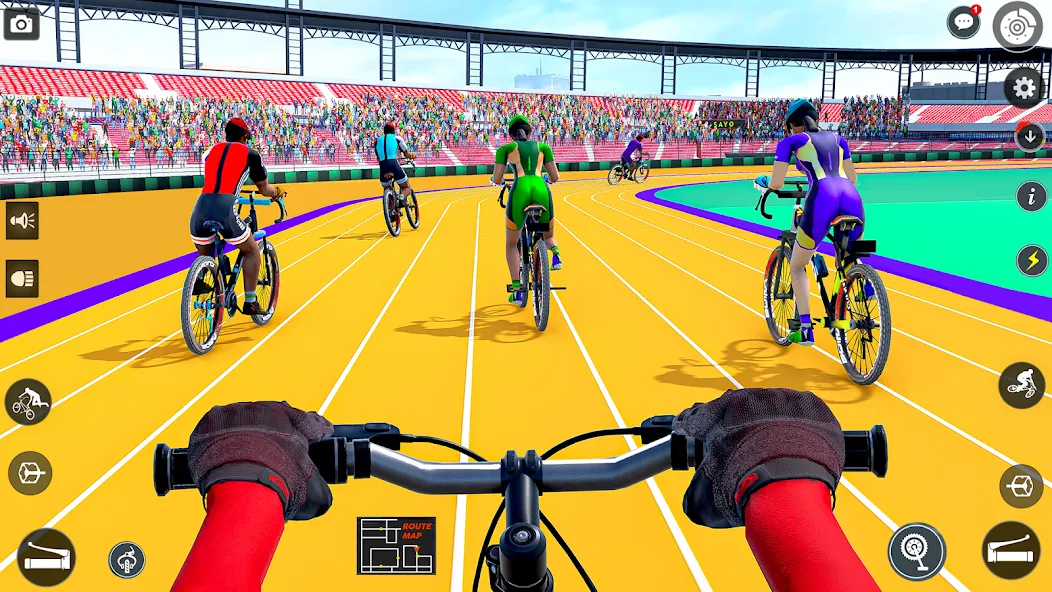 BMX Cycle Race 3d Cycle Games (Мод Много денег) — скриншот 1