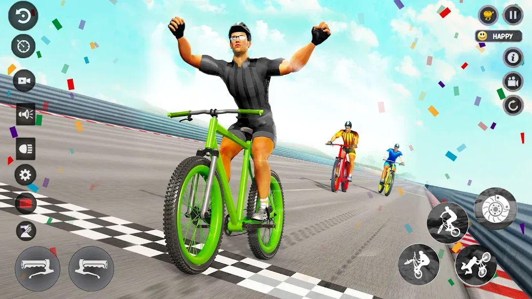 BMX Cycle Race 3d Cycle Games (Мод Много денег) — скриншот 3