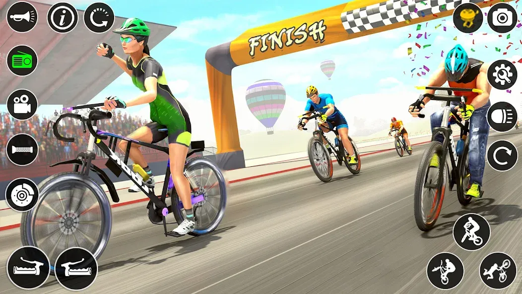 BMX Cycle Race 3d Cycle Games (Мод Много денег) — скриншот 4