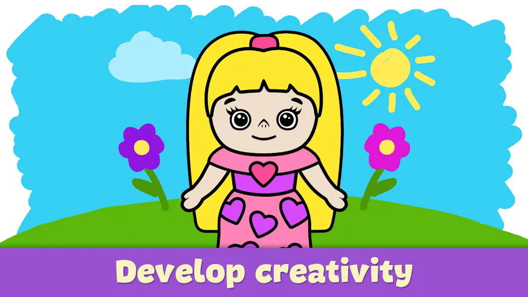 Coloring Book - Games for Kids — Мод: Все открыто — скриншот 3