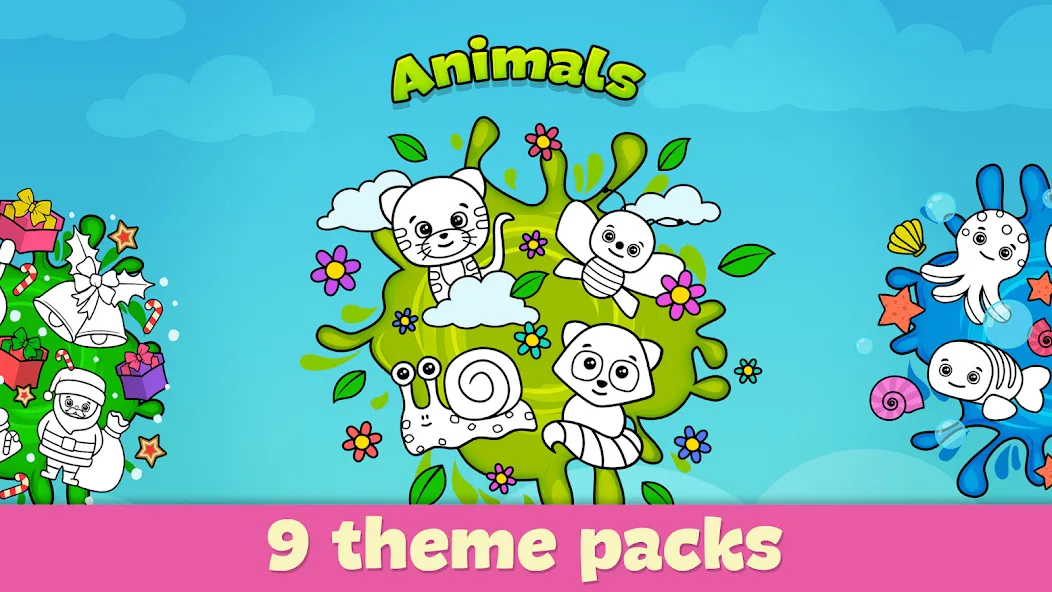 Coloring Book - Games for Kids — Мод: Все открыто — скриншот 4