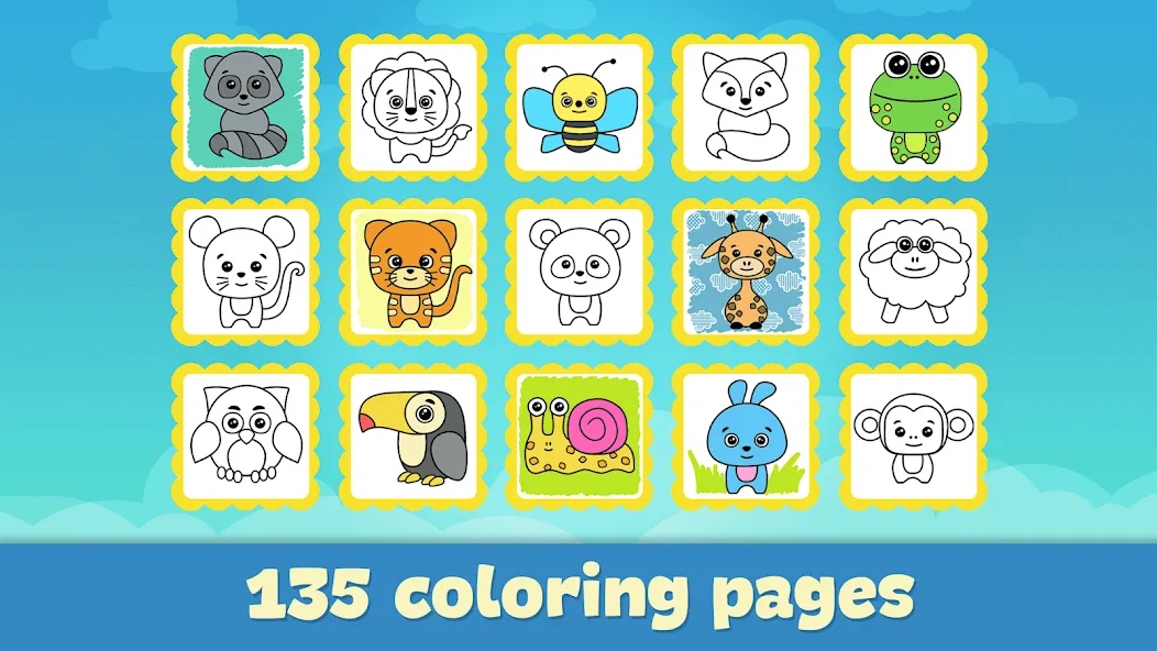 Coloring Book - Games for Kids — Мод: Все открыто — скриншот 5