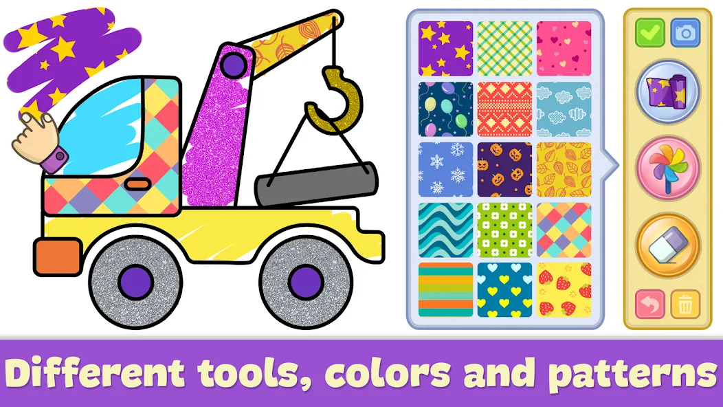 Kids Coloring & Drawing Games MOD — Все цвета и кисти открыты на Андроид — скриншот 2